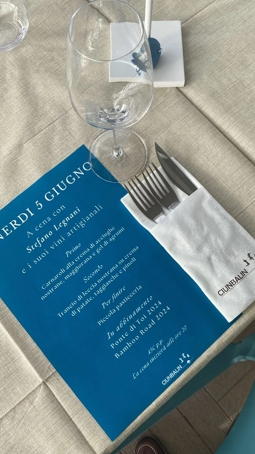 A cena con Stefano Legnani e i suoi vini artigianali al Ciunbalin
