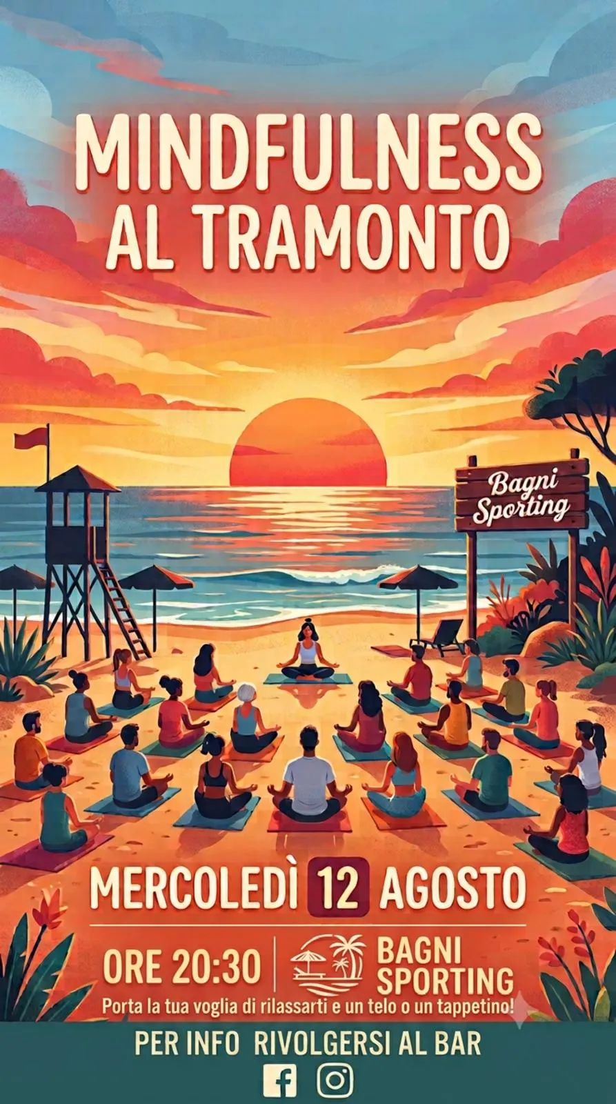 Mindfulness al Tramonto ai Bagni Sporting
